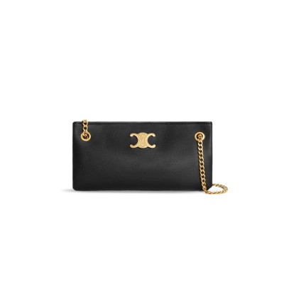 CELINE SHOULDER BAG NEWSPAPER TRIOMPHE SOFT COWHIDE 114253FDU.38NO (31*16*6cm)